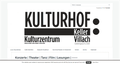 Desktop Screenshot of kulturhofkeller.at