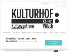 Tablet Screenshot of kulturhofkeller.at
